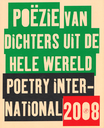 Poetry International anthologie - 2008 - site